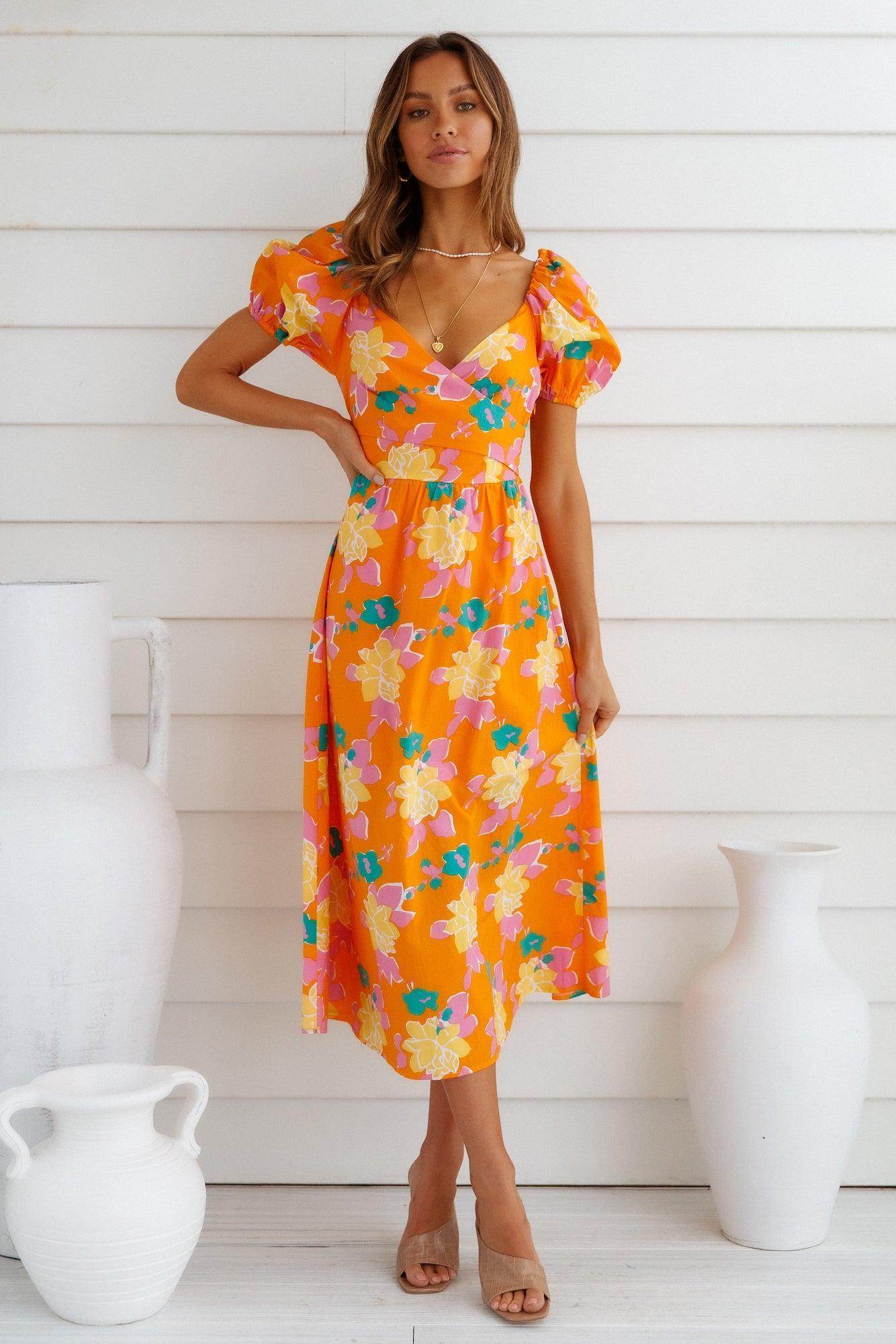 Neon Gardens Midi Dress Product Image