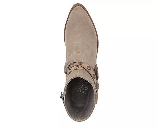 Blowfish Malibu Rally Womens Booties Brown Microsuede Product Image