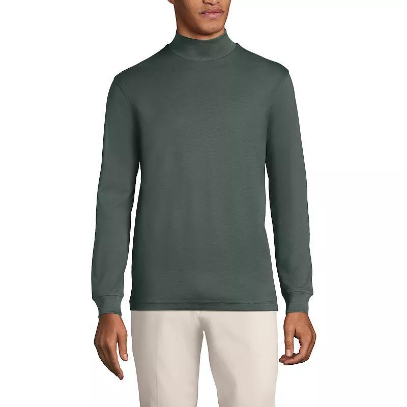 Lands End Mens Super Soft Supima Mock Turtleneck Product Image