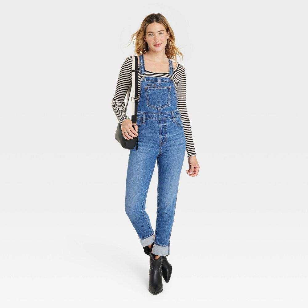 Womens Denim Overalls - Universal Thread Medium Wash 6 Product Image