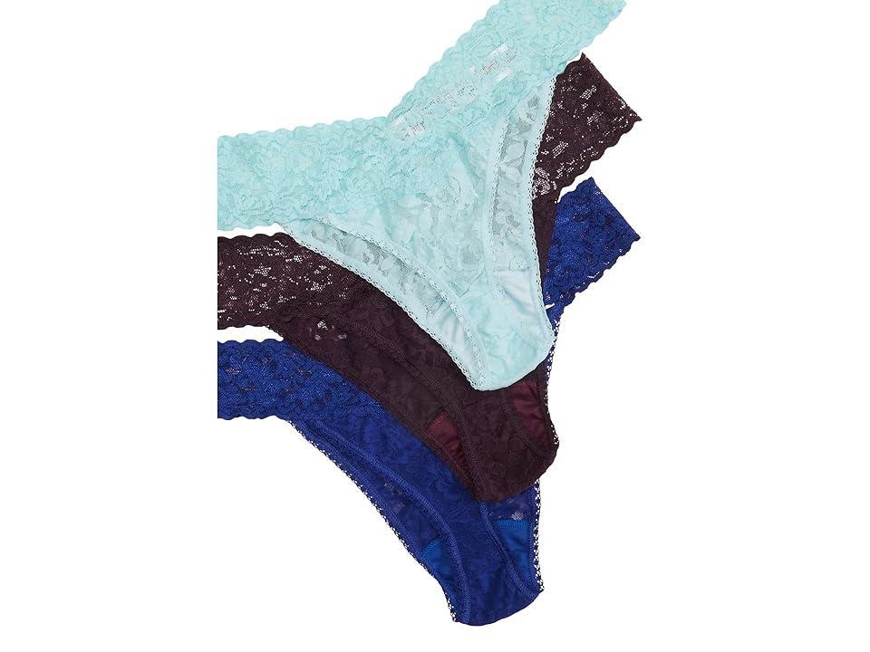 Signature Lace Original Rise Thong 3-Pack Product Image