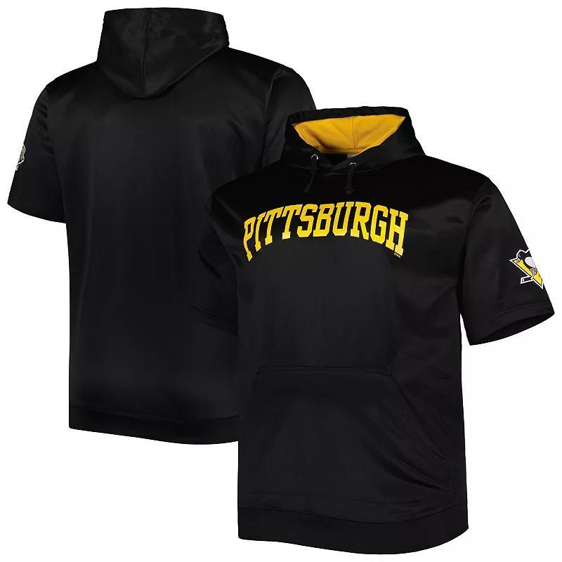 Mens Pittsburgh Penguins Big & Tall Logo Short Sleeve Hoodie Product Image