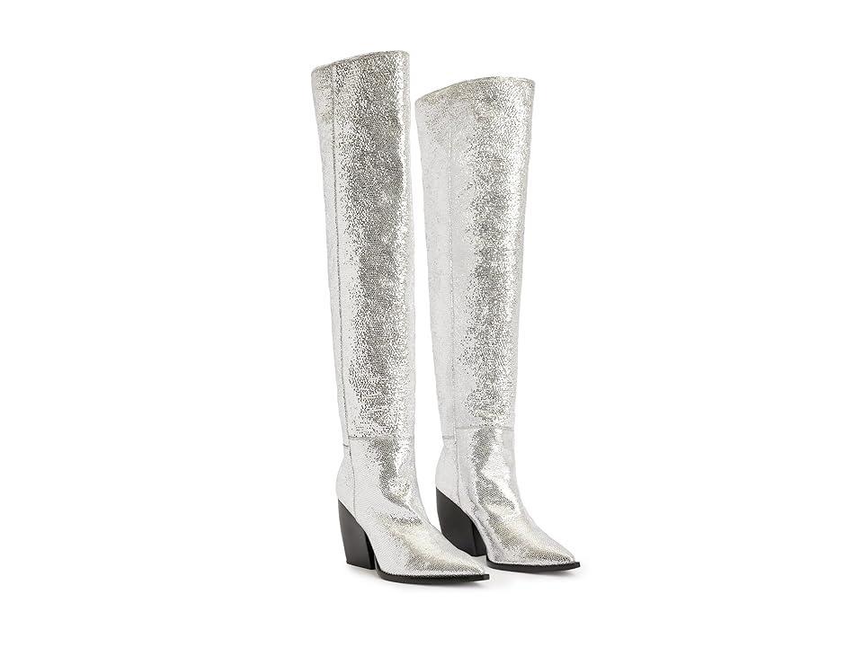 AllSaints Reina Metallic Boots Women's Boots Product Image