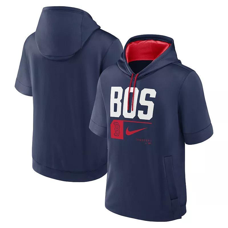 Mens Nike Philadelphia Phillies Tri Code Lockup Short Sleeve Pullover Hoodie Product Image