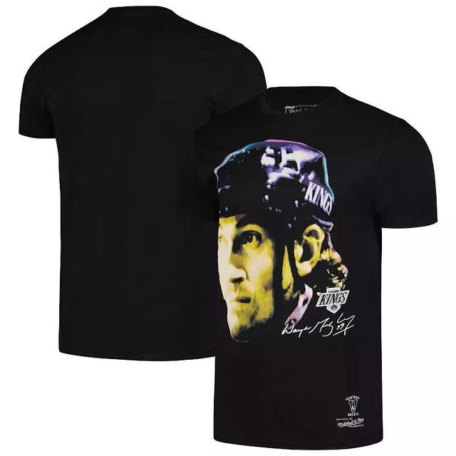 Mens Mitchell & Ness Wayne Gretzky Black Los Angeles Kings Big Face T-Shirt Product Image