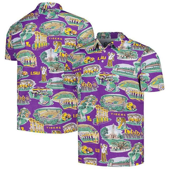 Mens Reyn Spooner LSU Tigers Scenic Polo Product Image