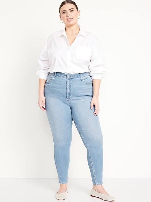 Extra High-Waisted Rockstar 360° Stretch Super-Skinny Jeans Product Image