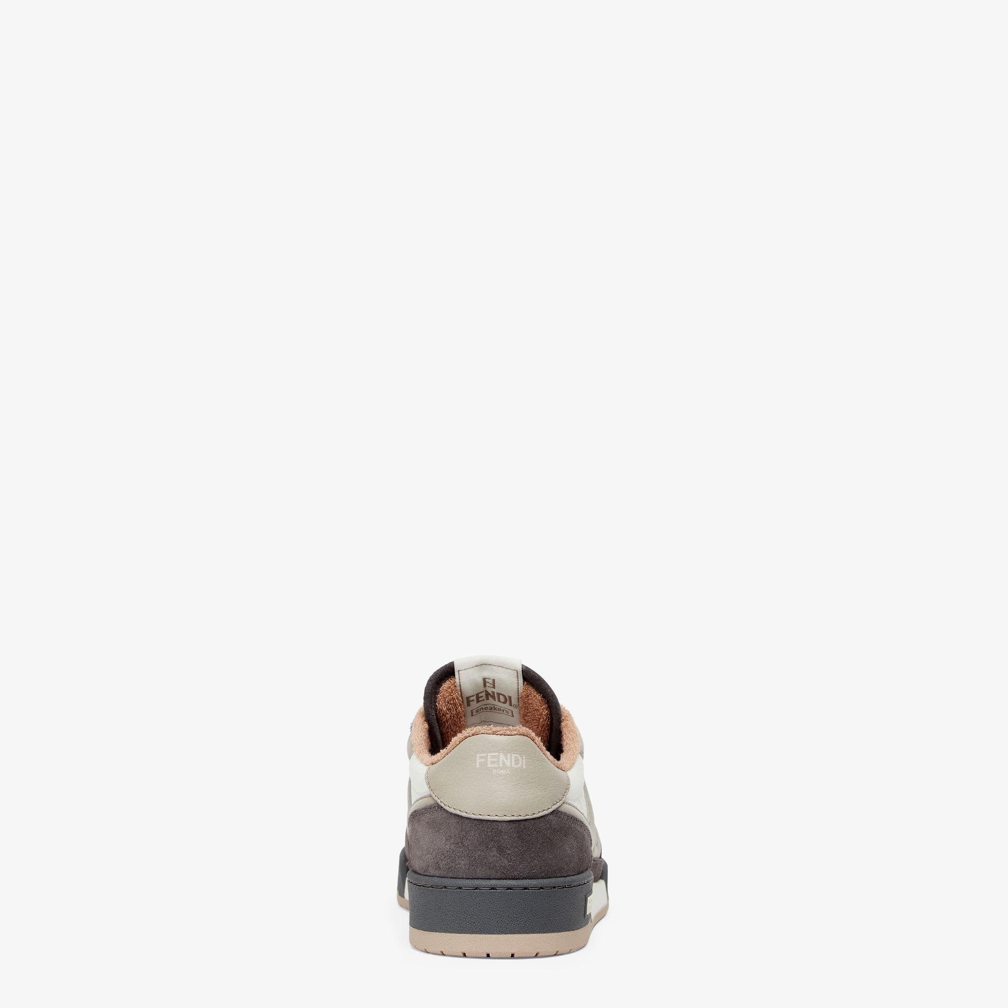 Fendi Match SneakersGray suede low-tops Product Image