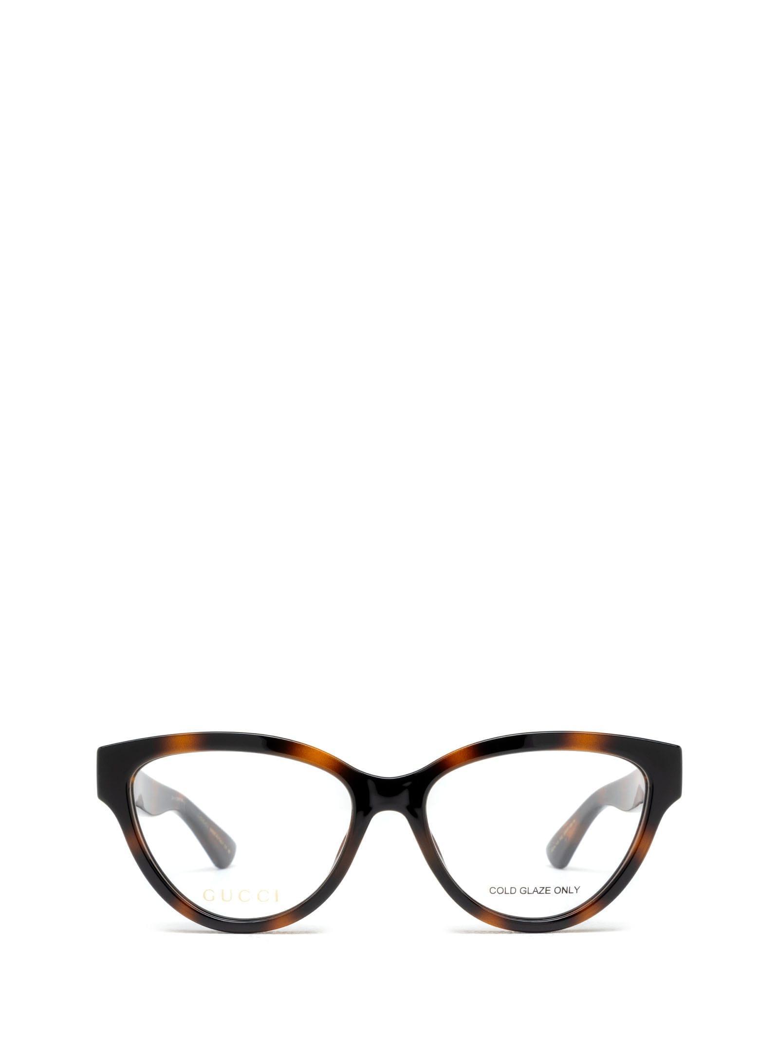 Cat-eye Frame Glasses In Brown Product Image