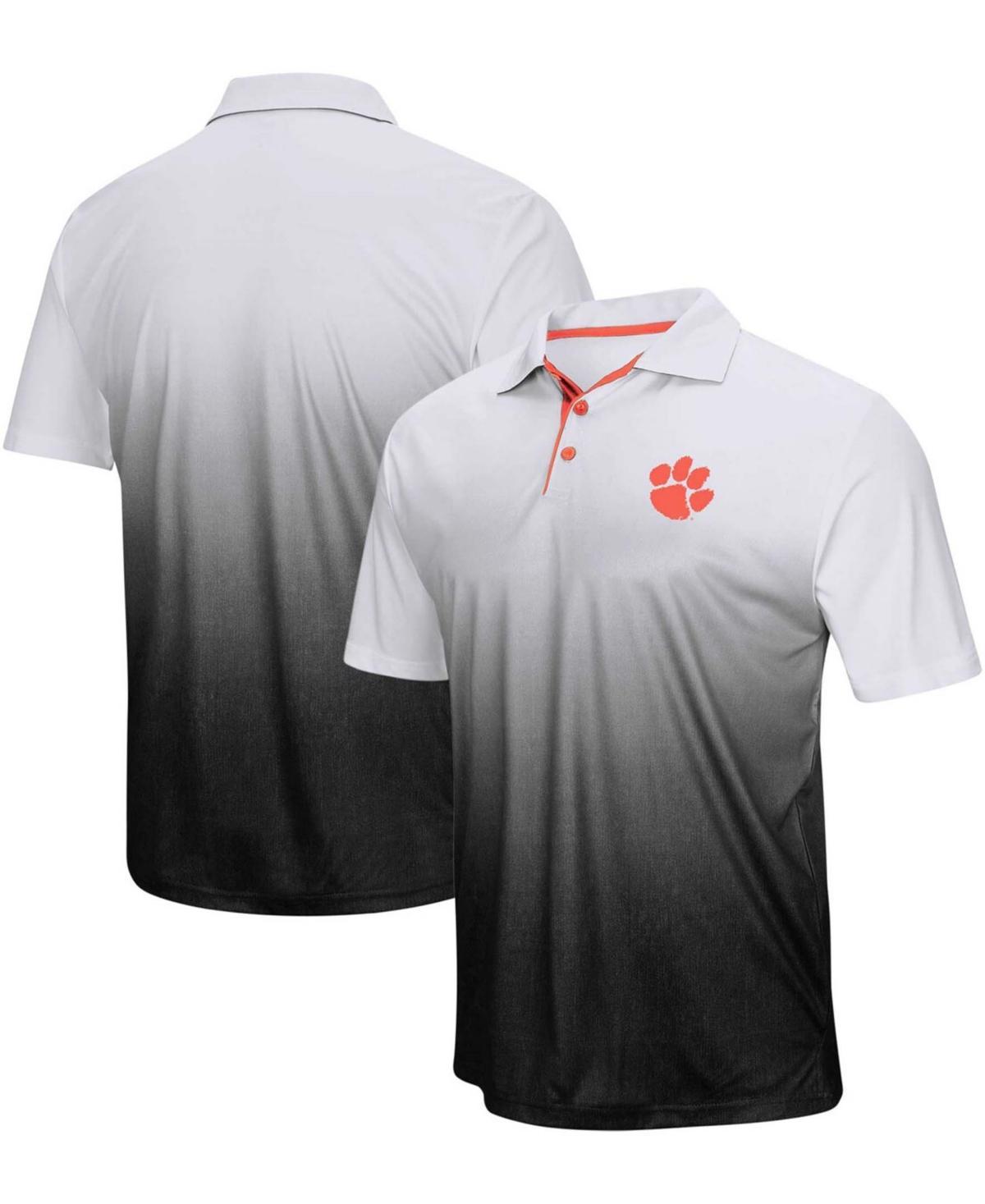 Mens Colosseum Gray Clemson Tigers Magic Team Logo Polo Product Image