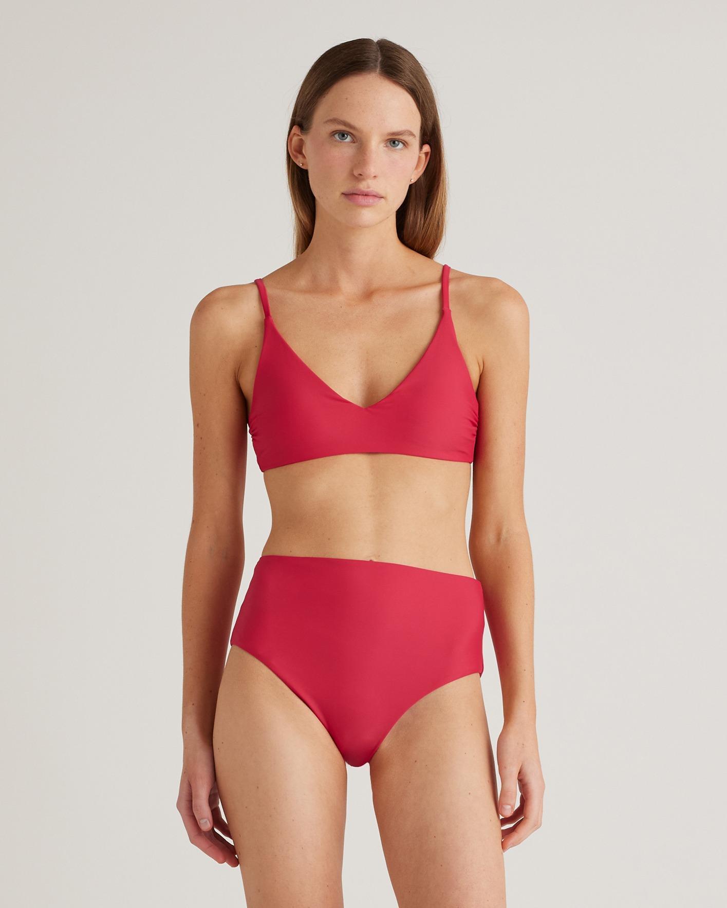 Italian V-Neck Bikini Top Product Image