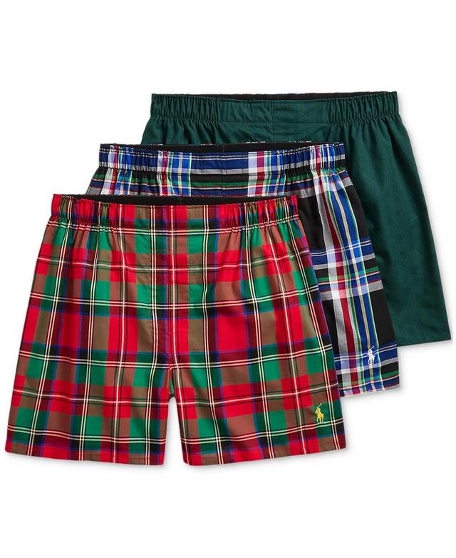 Polo Ralph Lauren Mens 3-Pk. Classic-Fit Woven Boxers - MONTROSE PLAID, MARRIS PLAID Product Image