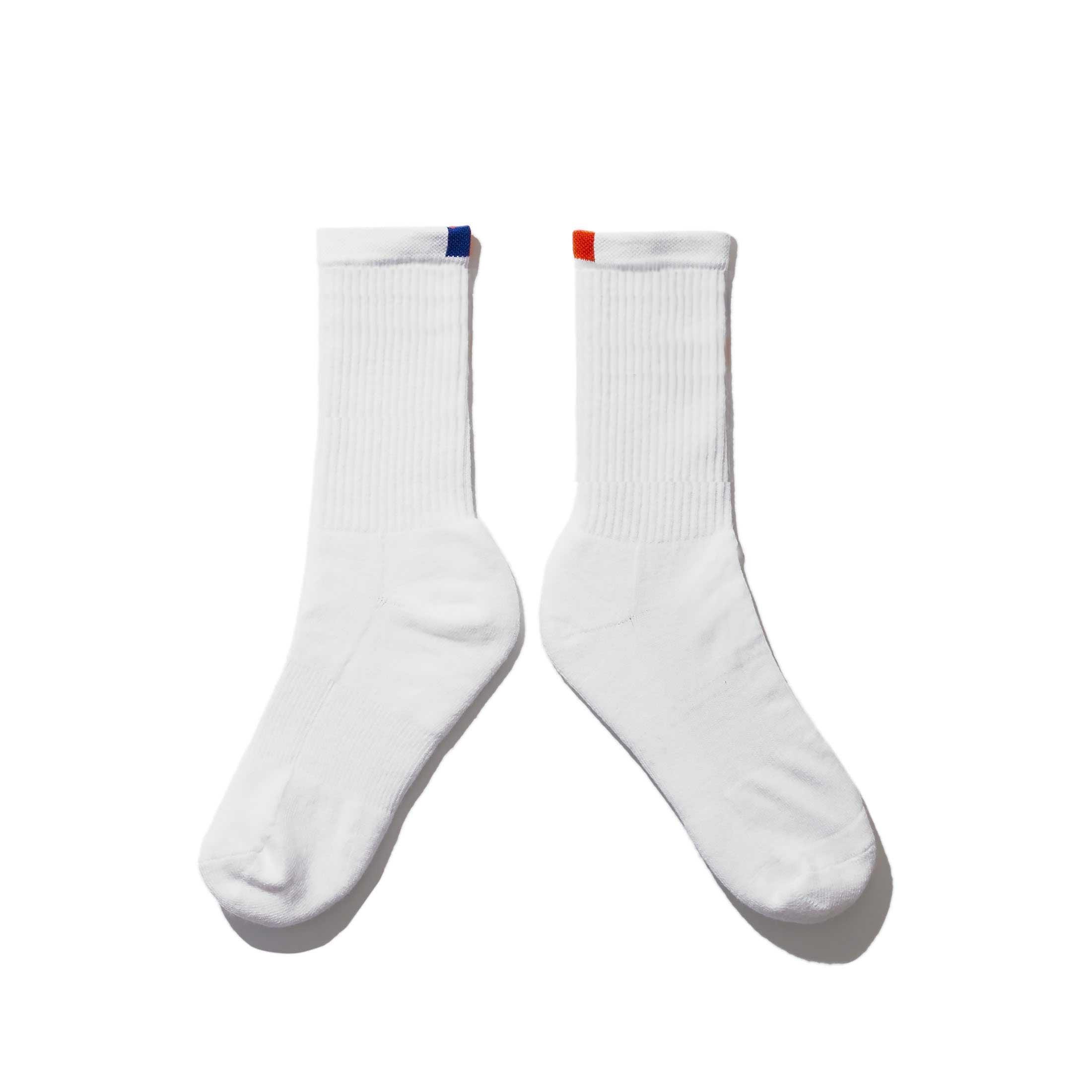 The Women's Ribbed Sock - White Female Product Image