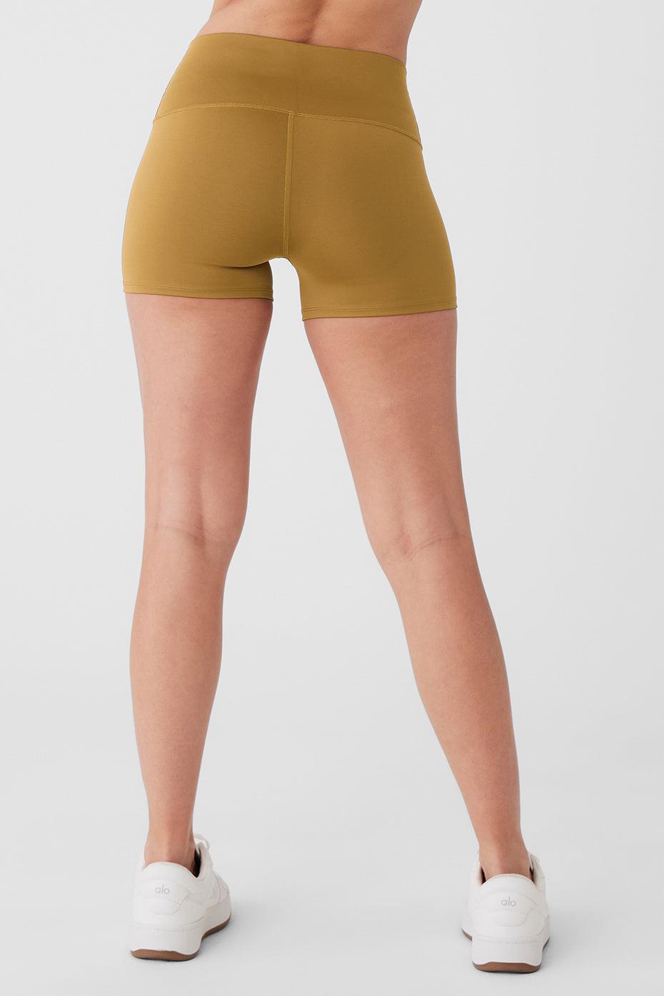 3" High-Waist Airlift Short - Golden Olive Branch Female Product Image