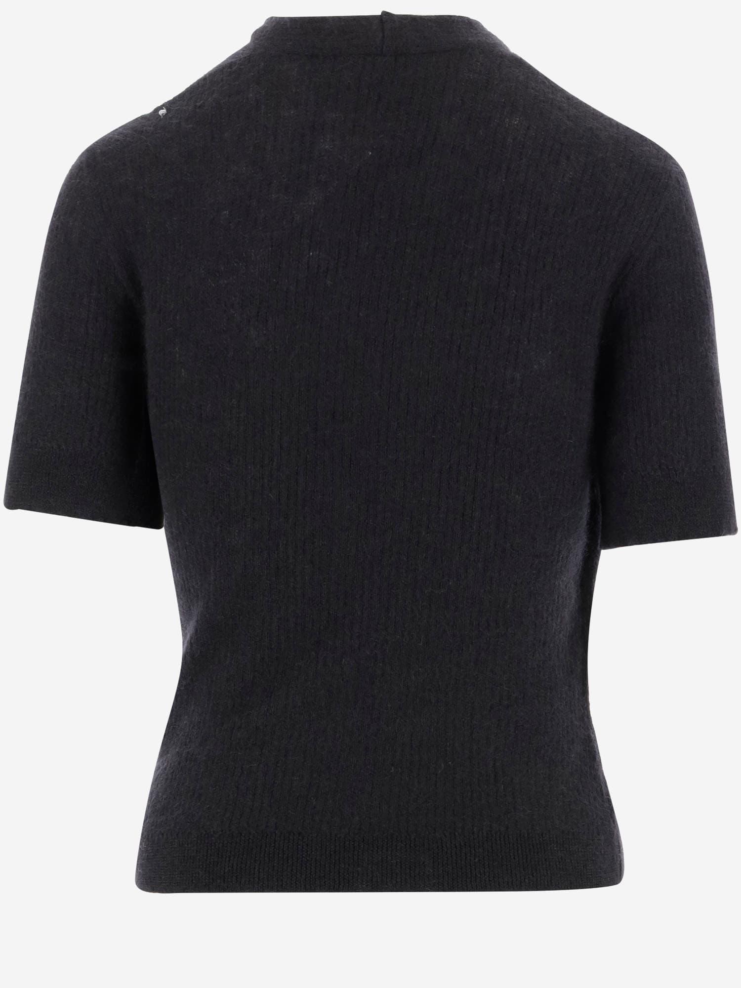 BALMAIN Button Detailed Knit Short In Schwarz Product Image