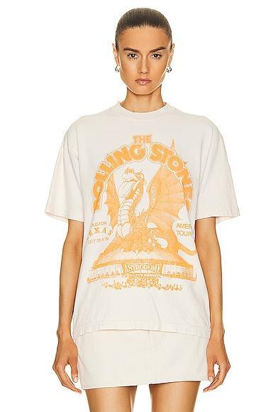 SIXTHREESEVEN The Rolling Stones Tour T-Shirt in White Product Image