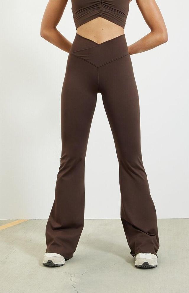 PAC 1980 Women's PAC WHISPER Active Crossover Flare Yoga Pants Product Image