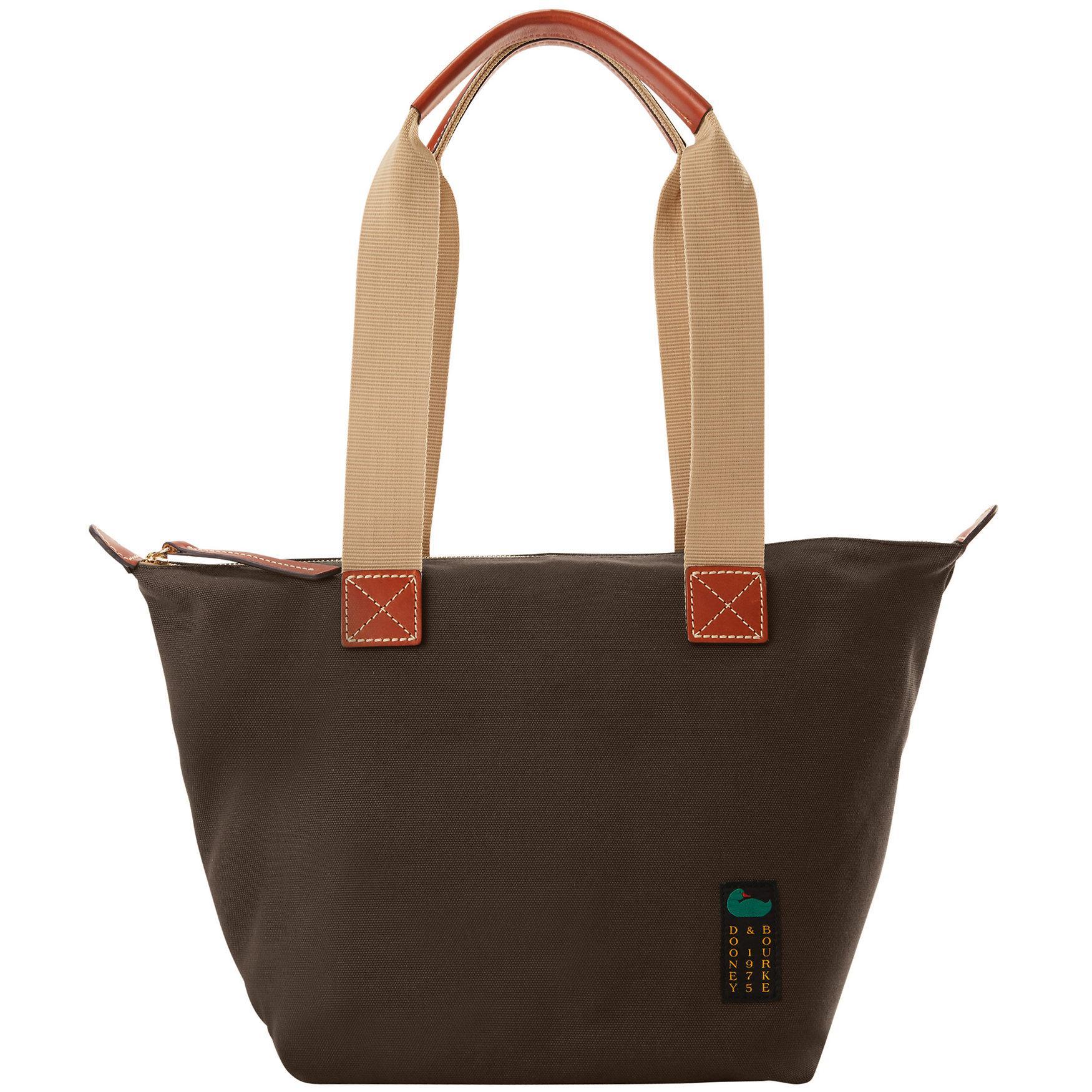 Dooney & Bourke Womens Canvas Carryall 28 Fabric Tote Bag in Brown Product Image