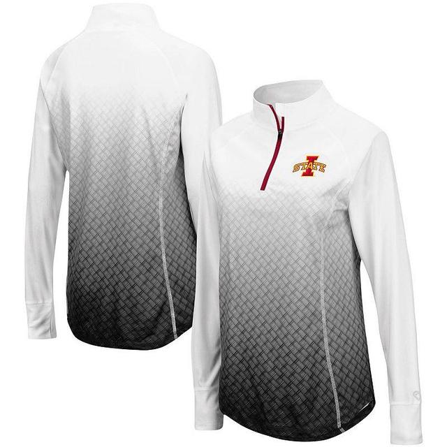 Womens Colosseum Iowa State Cyclones Magic Ombre Quarter-Zip Raglan Jacket Product Image