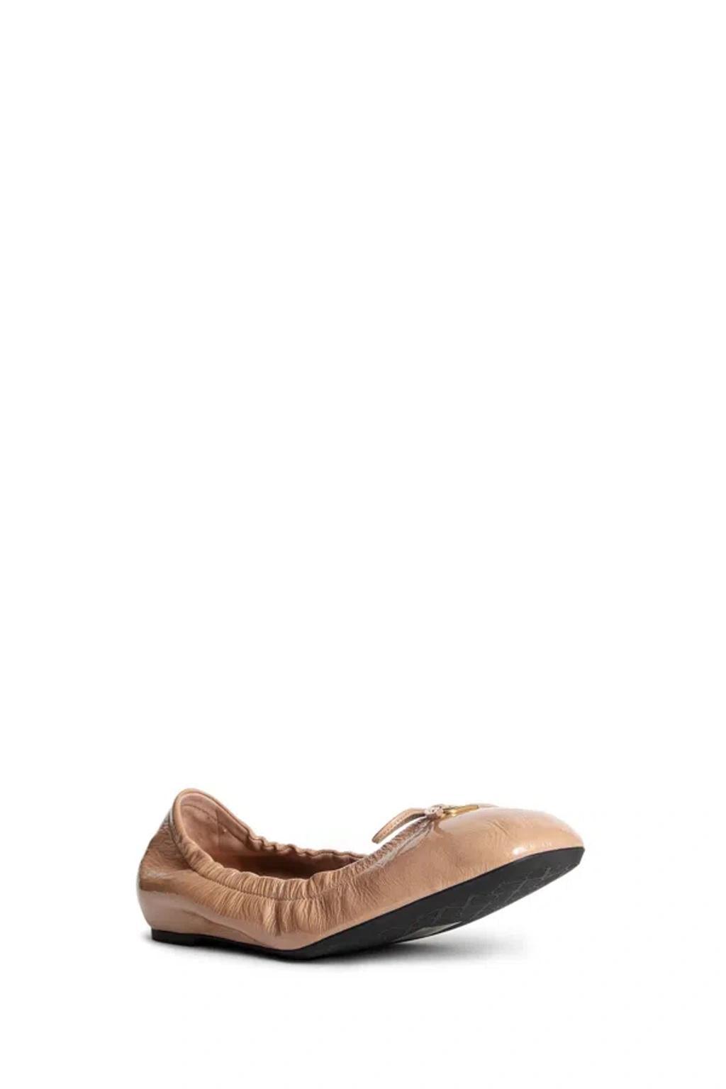 VALENTINO GARAVANI Woman Pink Flats In Beige Product Image