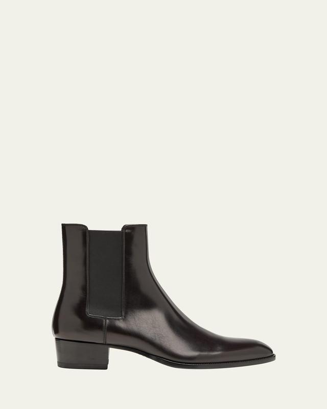 Mens Wyatt 40 Leather Chelsea Boots Product Image