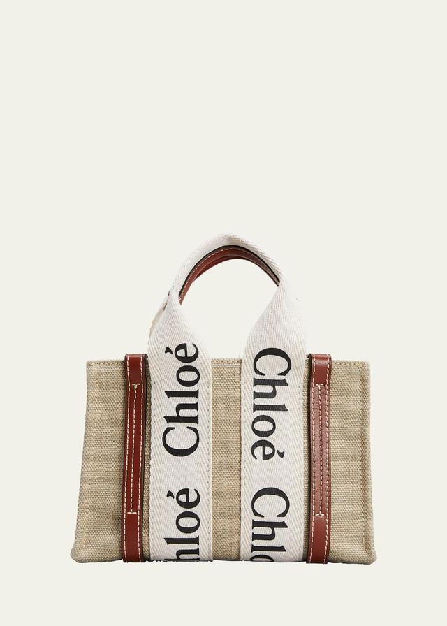 Chlo Mini Woody Logo Strap Canvas Tote Product Image