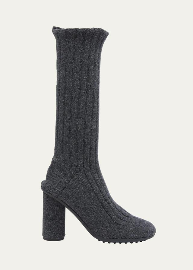 Atomic Wool Tall Sock Boots In Grey Product Image