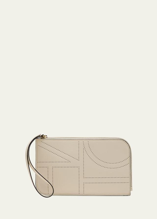 Totme Monogram Leather Wristlet Product Image