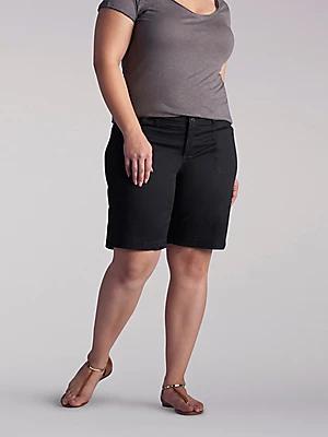 Women’s Relaxed Fit Avey Knitwaist Cargo Bermuda (Plus) | Women's Shorts | Lee® Product Image