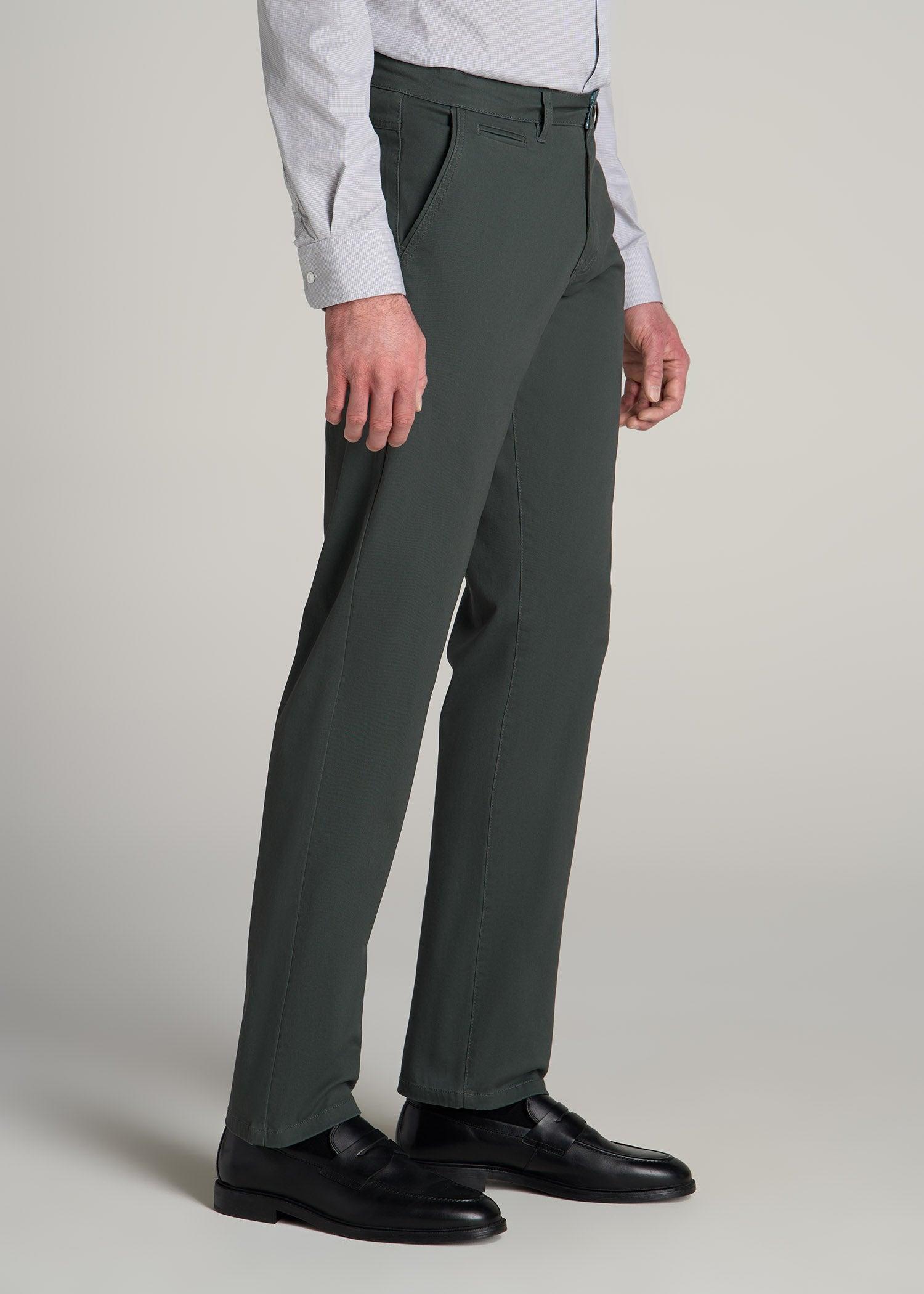 J1 STRAIGHT Leg Chinos in Soft Green - Pants for Tall Men Male Product Image