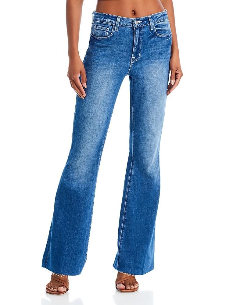 LAgence Sera Mid Rise Flared Jeans in Bordelo product image