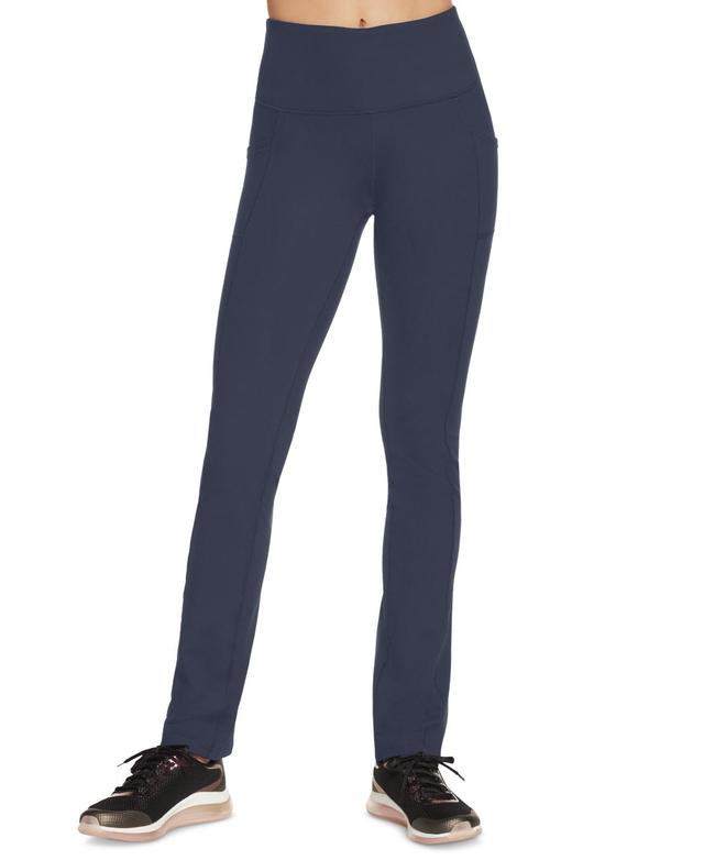 Womens Skechers GOWALK Tall Inseam JOY High-Waisted Pants, Womens Blue Product Image