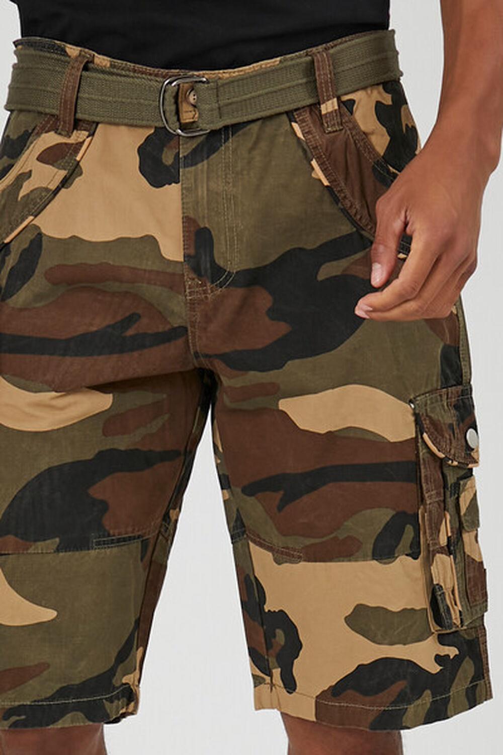 Belted Cargo Shorts | Forever 21 Product Image