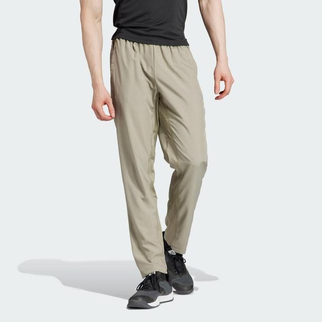 adidas Train Essentials Seasonal Woven Training Pants Silver Pebble S Mens Product Image