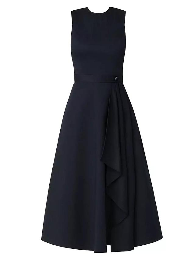 Palmer Cotton Draped Midi-Dress Product Image