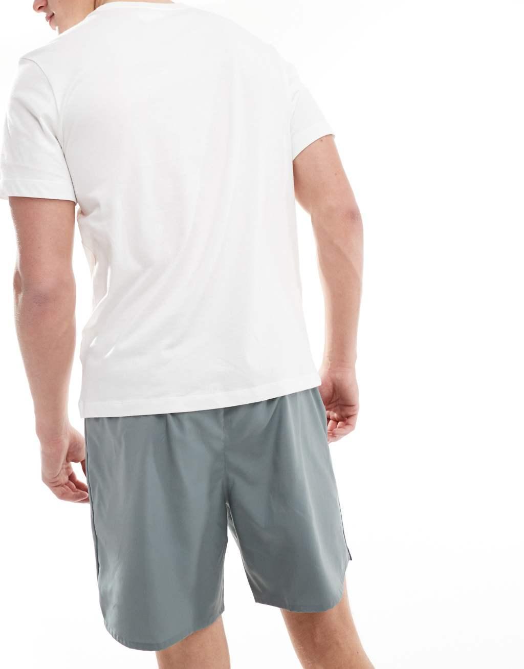 Nike Running Challenger Dri-FIT 7 inch shorts in gray Product Image