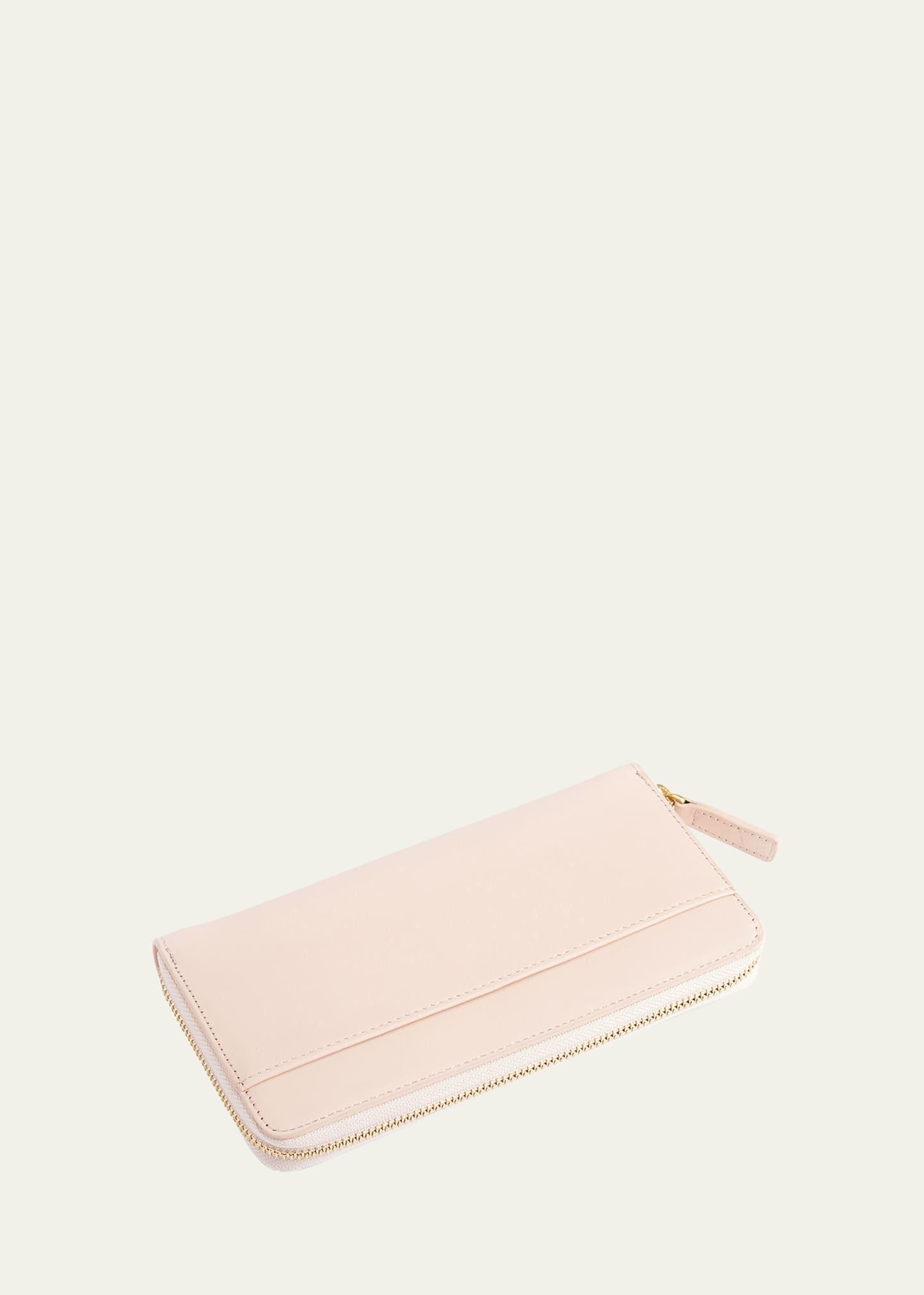 Womens RFID-Blocking Zip-Around Leather Wallet Product Image