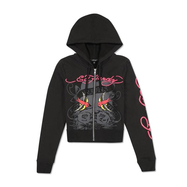 Tiger Swallow Cropped Zip Fleece Hoodie Product Image