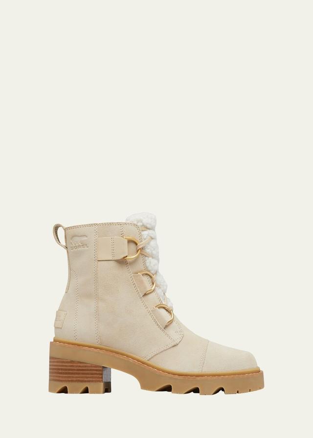 SOREL Joan Now Lace Cozy (Bleached Ceramic/Gum 16) Women's Boots Product Image