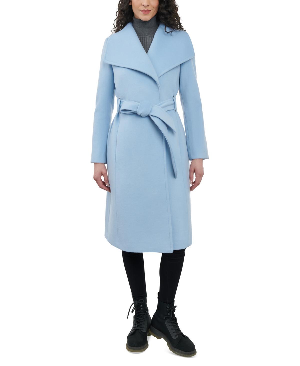 Anne Klein Womens Cashmere Blend Belted Wrap Coat Product Image