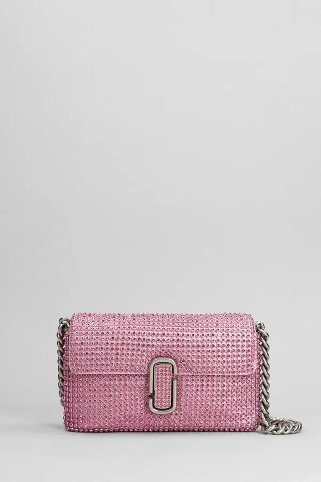 MARC JACOBS Rectangular Shoulder Bag Synthetic Diamonds In Nude & Neutrals Product Image