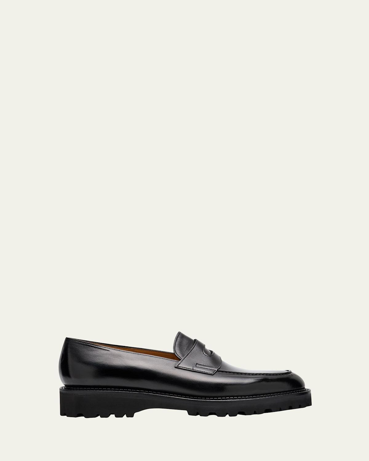 Mens Lopez Leather Penny Loafers Product Image