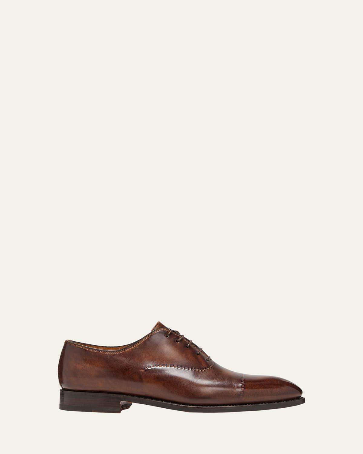 Mens Vittorio Reverse Stitch Cap-Toe Oxfords Product Image