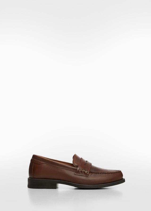 MANGO MAN penny loafers leatherMen Product Image