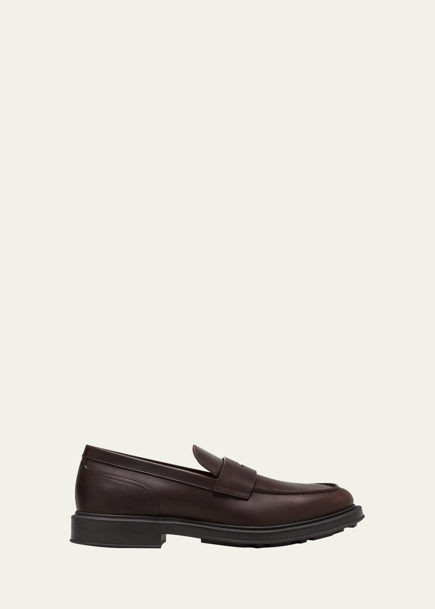 Mens Travis Leather Loafers Product Image