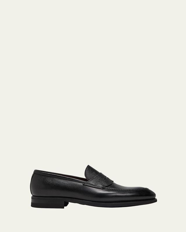 Mens Principe Grain Loafer Pebble Rubber Sole Product Image