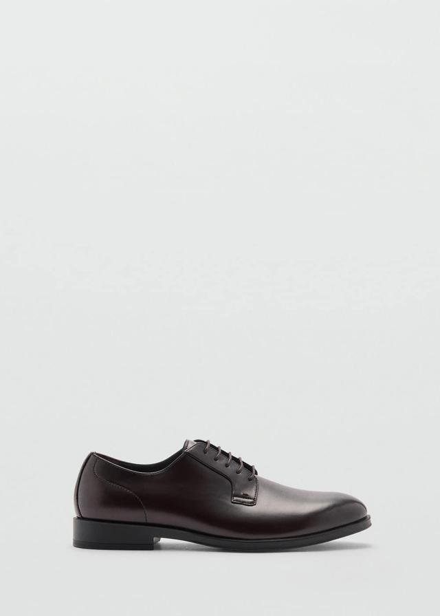 MANGO MAN - Leather suit shoes brownMen Product Image