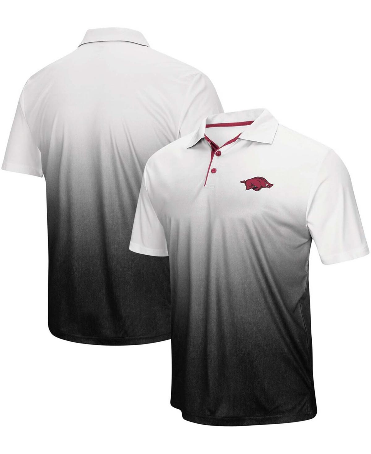 Mens Colosseum Gray Arkansas Razorbacks Magic Team Logo Polo Product Image