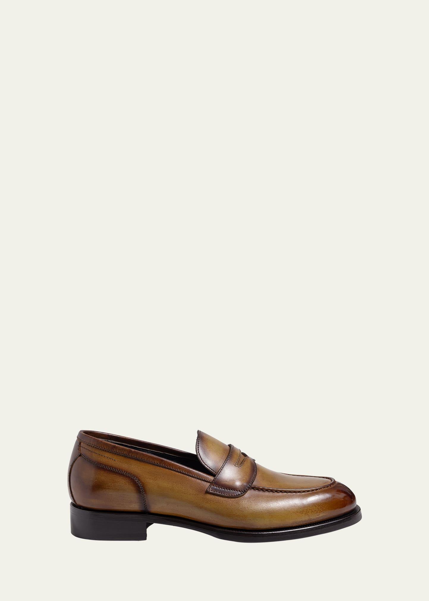 Mens Miseno Calf Leather Penny Loafers Product Image