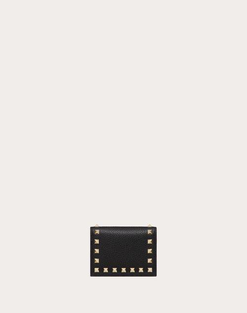 SMALL ROCKSTUD GRAINY CALFSKIN WALLET Product Image